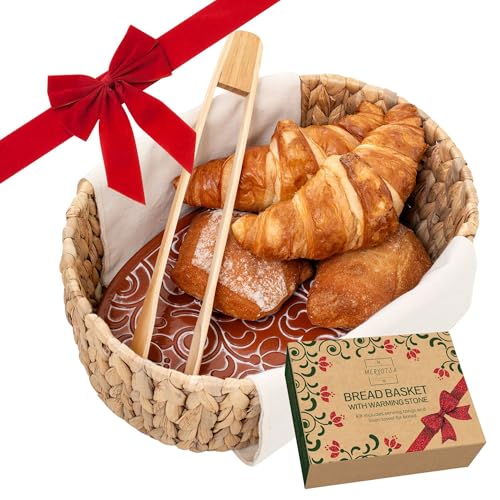 Bread Basket with Warmer & Tongs