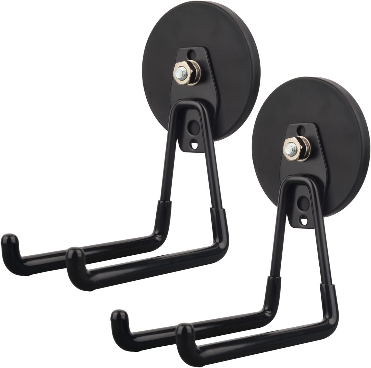 MUTUACTOR Large Magnetic Hooks,2pcs Super Strong Magnetic Storage Hooks for Hanging Tools Heavy Duty Magnetic Storage Hooks for Tools Organization,Power Drill Drivers,Tool Box,Chest or Metal Cabinet