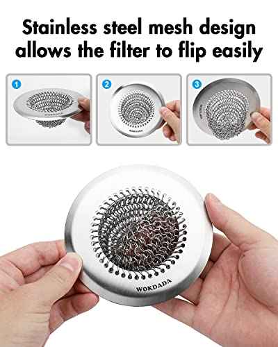 4 Pack Kitchen Sink Drain Strainer