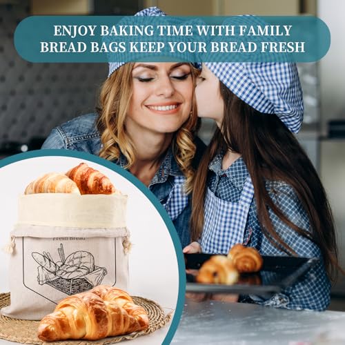 2 Pack of Bread Bags for Homemade Bread (2 Count)