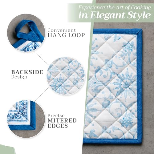 100% Cotton Oven Mitt & Pot Holder Set (2 Count)
