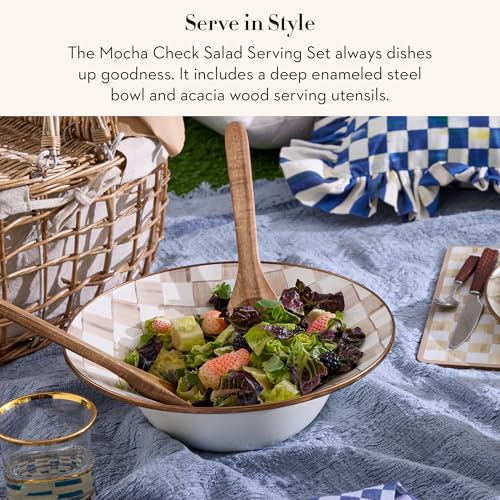 Enamel Salad Serving Set