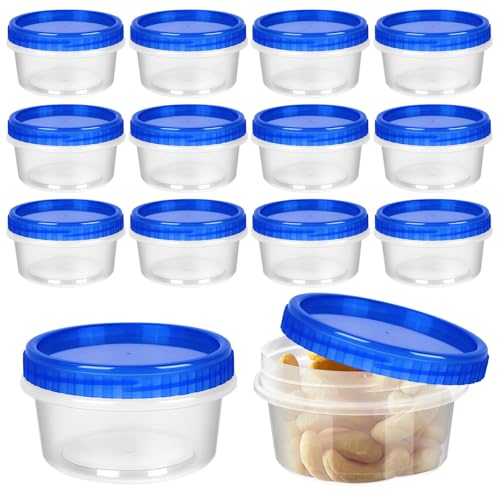 12 Pack Freezer Containers with Screw On Lids (12 Count)