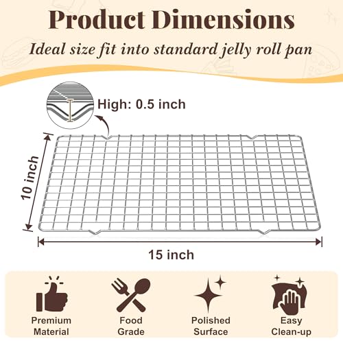 2 PCS Grid Wire Baking Cooling Racks