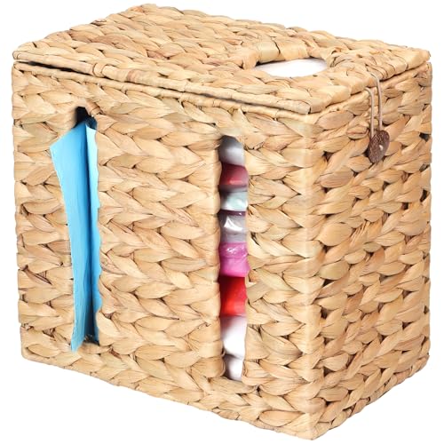 Trash Bag Holder with Scalloped Lid 13
