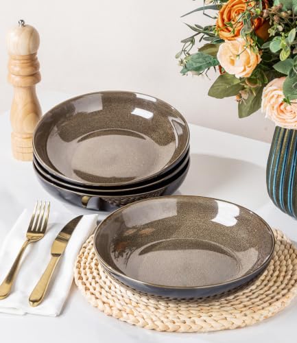 9.0" Ceramic Pasta Bowls Set of 4 (4 Count)