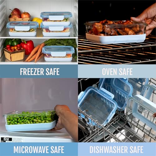 Duraglass Refresh 3.4 Cup Meal Prep Containers