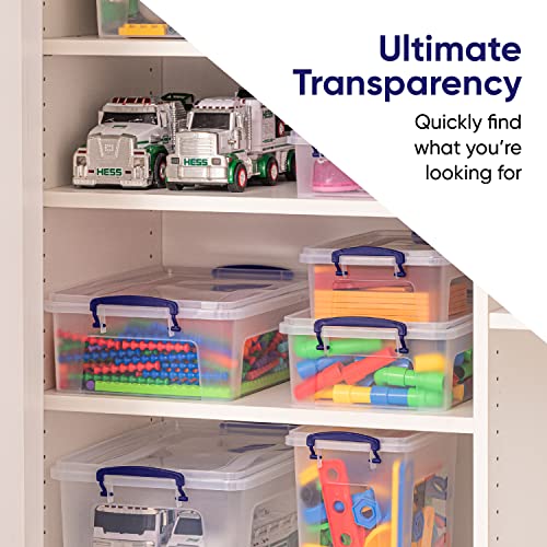 Storage Bins with Lids (4 Count)
