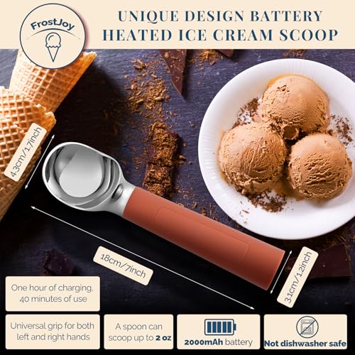 Heated Ice Cream Scoop Rechargeable