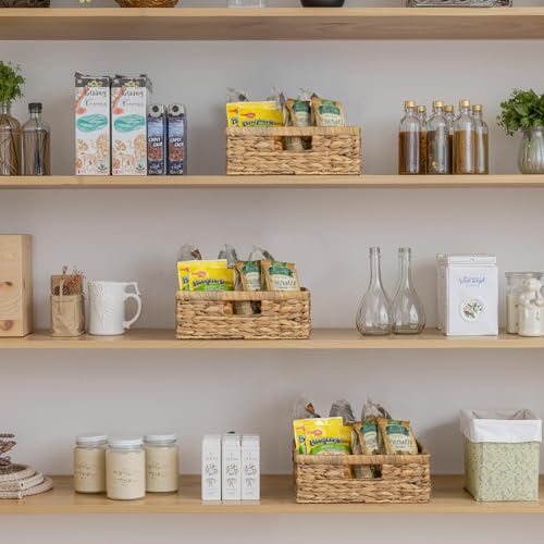 Water Hyacinth Pantry Baskets for Organizing