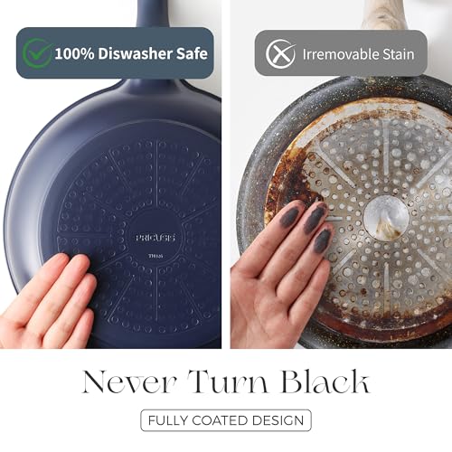 Nonstick Ceramic Frying Pan with Lid