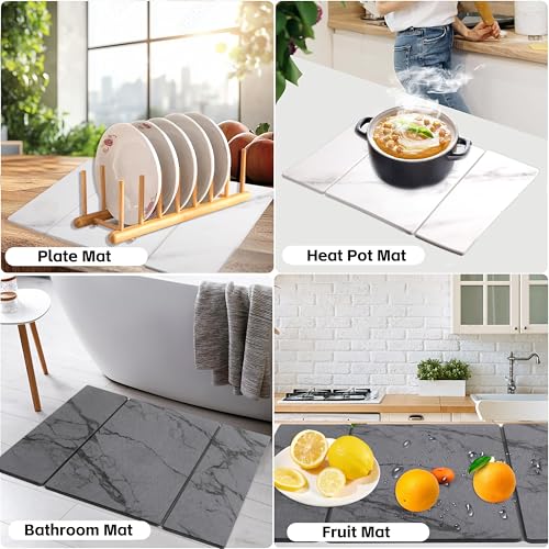 Quick Dry Collapsible Dish Drying Mat