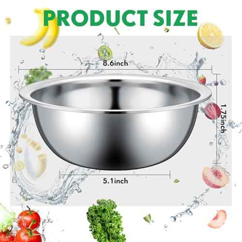 20 Pcs Stainless Steel Mixing Bowls Bulk (20 Count)