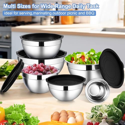 Mixing Bowls with Lids Set of 6 (12 Count)