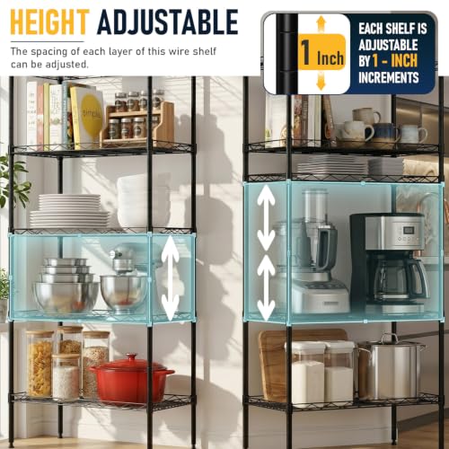 5 Tier Wire Shelf
