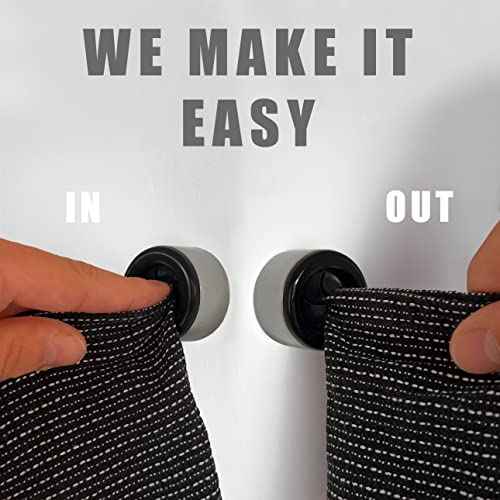 Set of 4 Premium Towel Holders for Bathroom (4 Count)