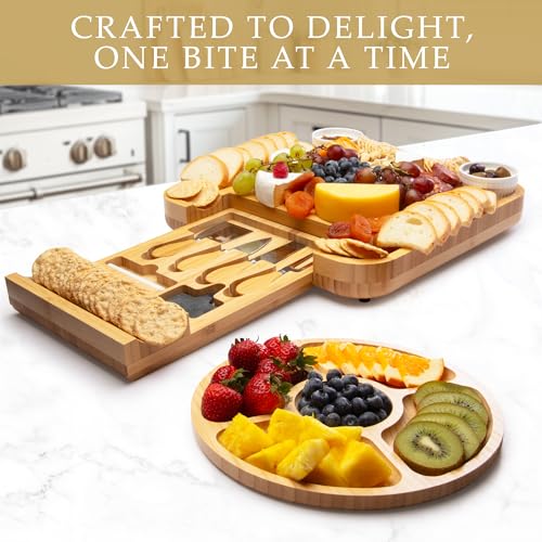 Premium Bamboo Charcuterie Board
