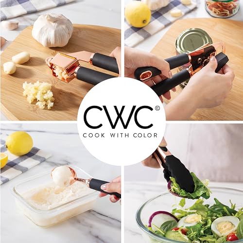 Kitchen Gadget Set Copper Plated Stainless Steel Utensils with Soft Touch Handles