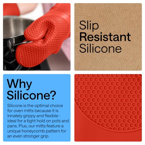 Silicone Oven Mitts (2 Count)