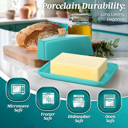 Extra Large Ceramic Butter Dish with Lid