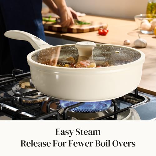 Nonstick Deep Frying Pan with Lid