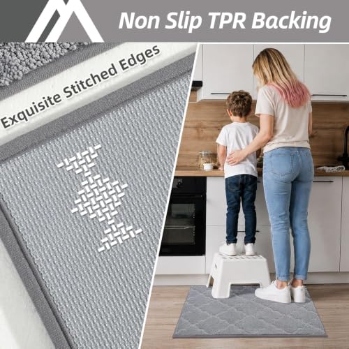 Kitchen Rugs Non Slip Washable 20"x32" (4.4444 Sq Ft)