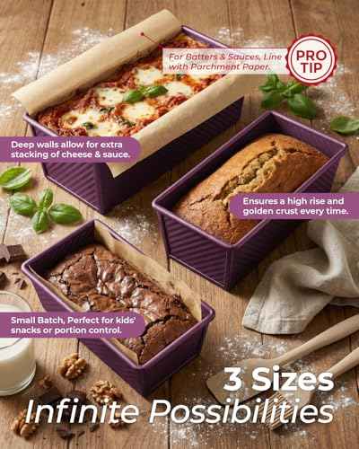 2 Pack 1 LB Pullman Loaf Pan with Lid (2 Count)