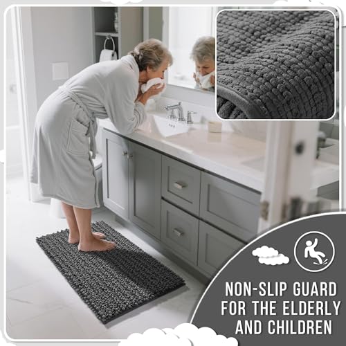 Bathroom Rugs Non Slip Washable 32x20 Inch