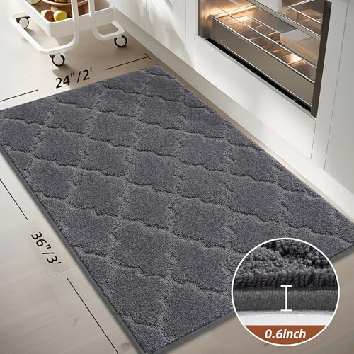 Kitchen Rugs Non Slip Washable 24"x36" (86.4 Sq Ft)