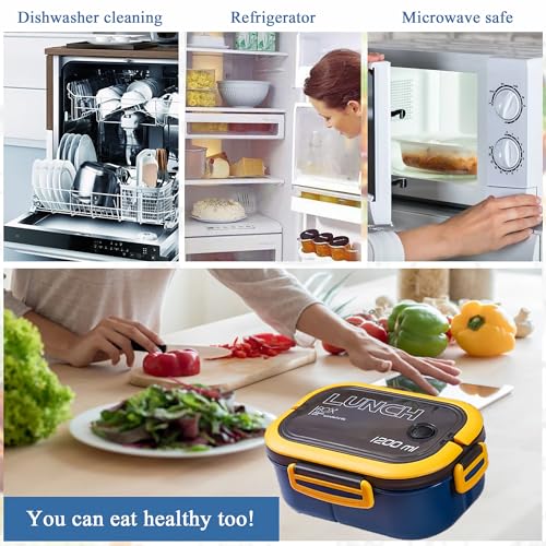 Double Layer Bento Box with Cutlery