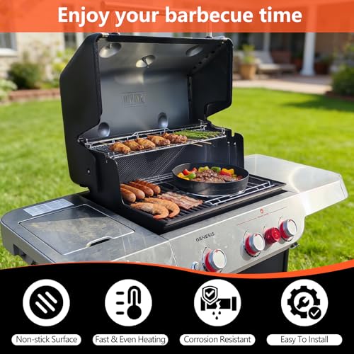 Upgraded 7421 Gourmet BBQ System Griddle for Weber 22 inch Charcoal Grills