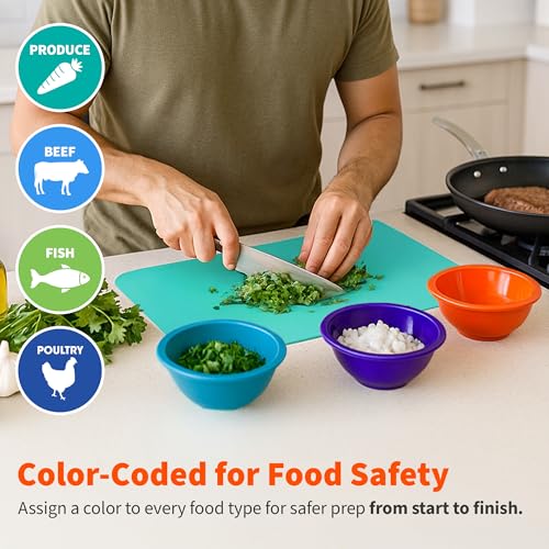 IMUSA Plastic Cutting Board Mats (4 Count)