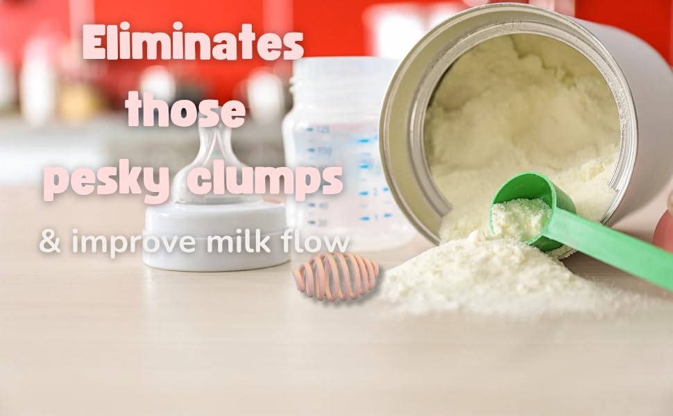 Bottle Whisk Eliminate Clumps and Reduce Bubbles (2 Count)