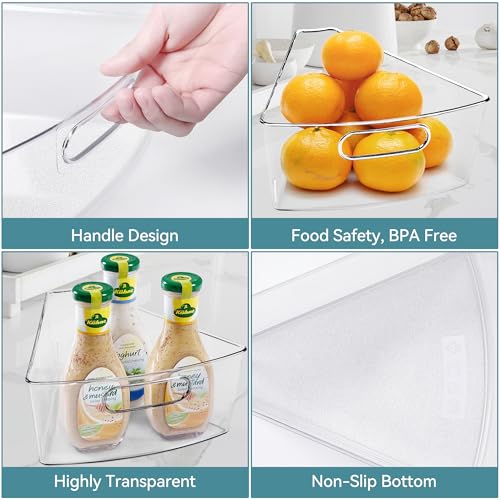 Lazy Susan Cabinet Organizer Bins for Kitchen 4 Pack (4 Count)
