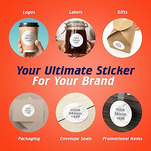 Custom Vinyl Stickers Your Image (100 Count)