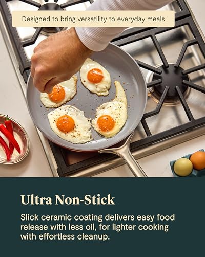 Non Stick Ceramic Frying Pan with Glass Lid