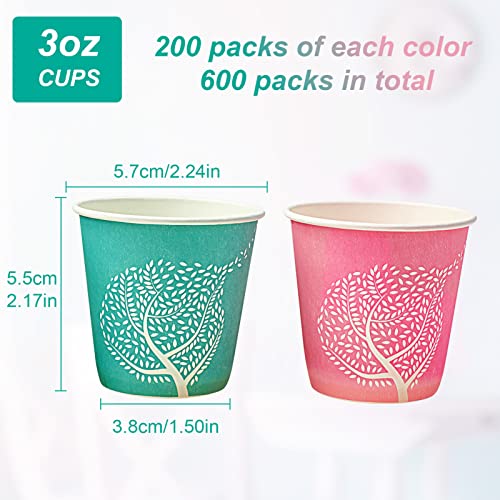 600 Pack 3 oz Paper Cups (600 Count)