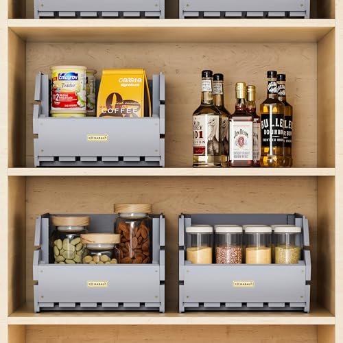 Wood Potato Onion Storage Bins (3 Count)