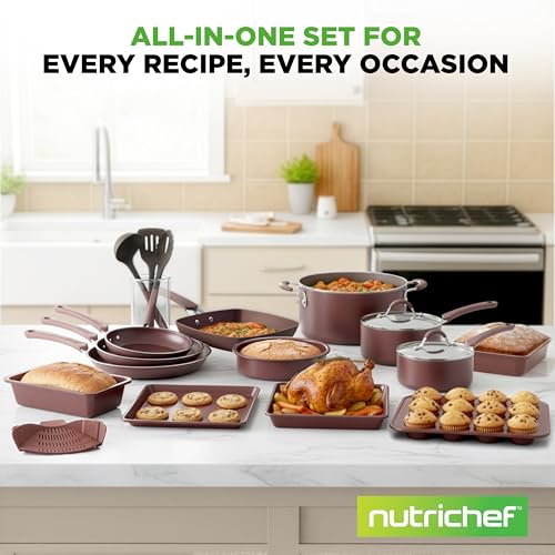 20 Piece Nonstick Cookware Set