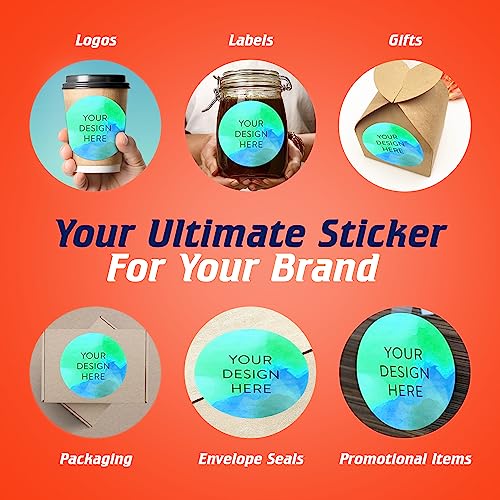 100 Custom Vinyl Stickers (100 Count)