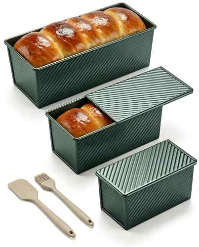 3 Piece Pullman Loaf Pan with Lid (3 Count)