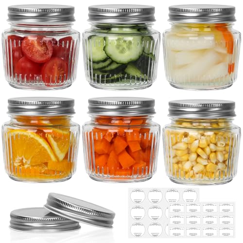 Glass Mason Jars with Lids (6 Count)