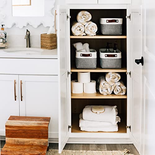 12x8in Canvas Storage Baskets (3 Count)