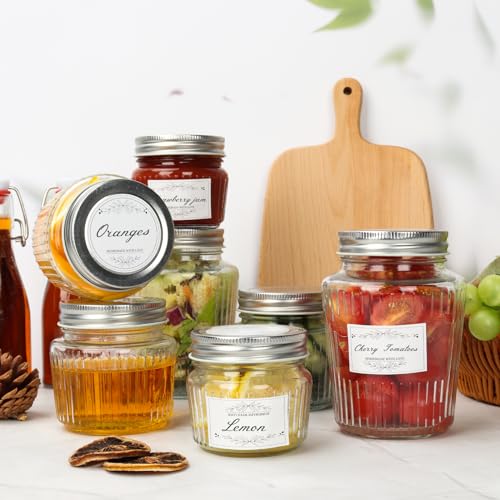 Glass Mason Jars with Lids (6 Count)