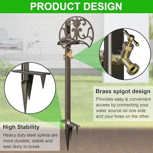 Hose Stand with Brass Faucet
