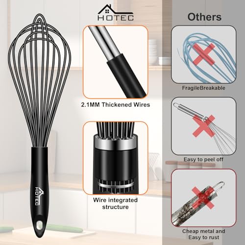 4 Pieces Silicone Whisks Set