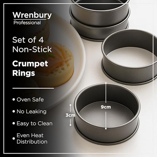 Crumpet Rings Nonstick 3.5 inch (4 Count)