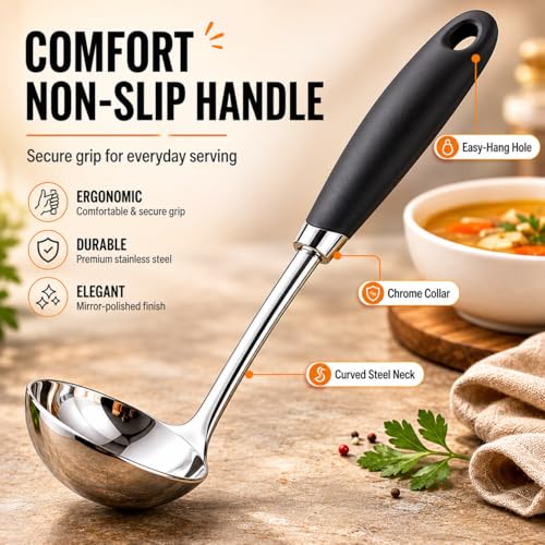 12 Inch Stainless Steel Soup Ladle
