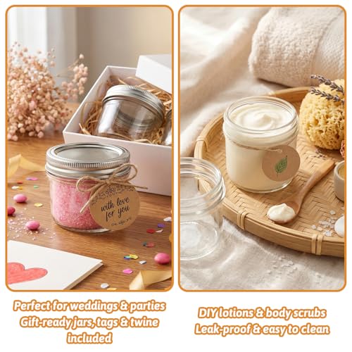 4 oz Glass Mason Jars (40 Count)