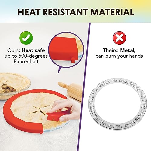 Baking Pie Crust Shield Protector Cover for Edges of Pie